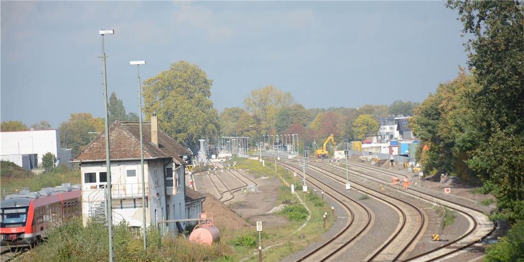 Nach Rüffel von ganz oben: Bahn baut für 1,1 Mio. Euro neue Gleise Insgesamt vier neue Ausweich- und Abstellgleise hat die Deutsche Bahn in Dorsten verlegt.