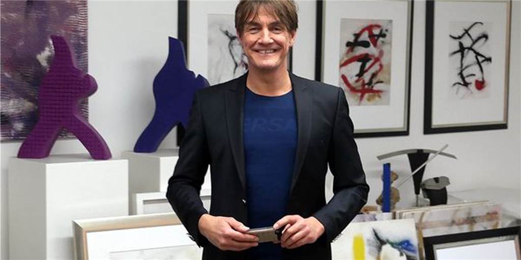 Promi zu Gast: Comedian Matze Knop besuchte Atelier eines Halterners Comedian Matze Knop war am Sonntag zu Besuch in Haltern am See.