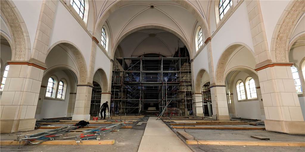 Das Gerüst ist weg: In St. Johannes geht der Umbau gut voran Umbau St. Johannes Kirchhellen