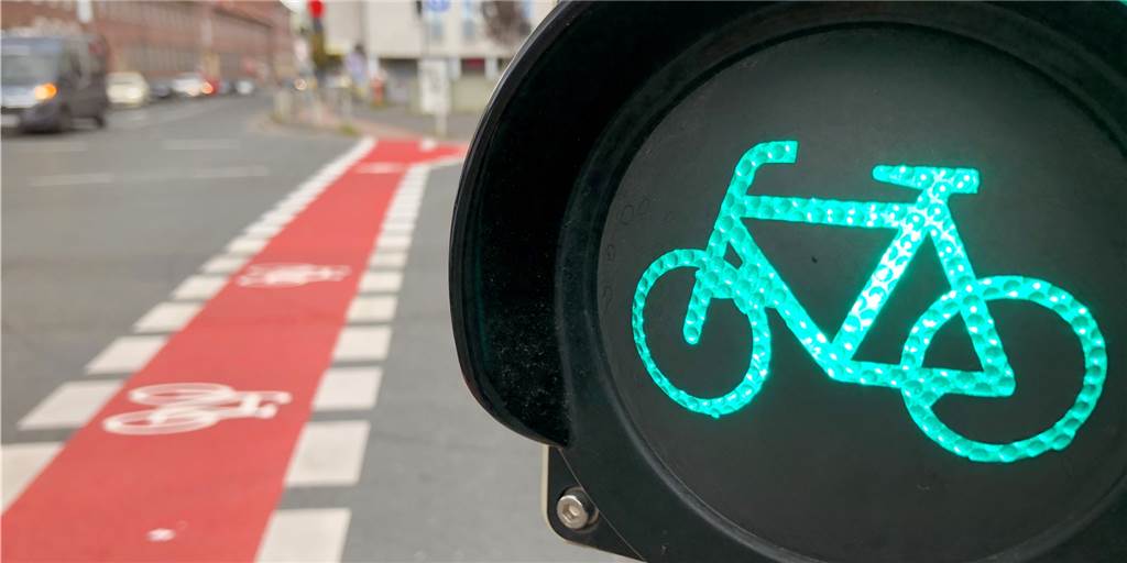 Grünes Licht für bessere Radverkehrsbedingungen: 2021 stehen viele Baumaßnahmen an.