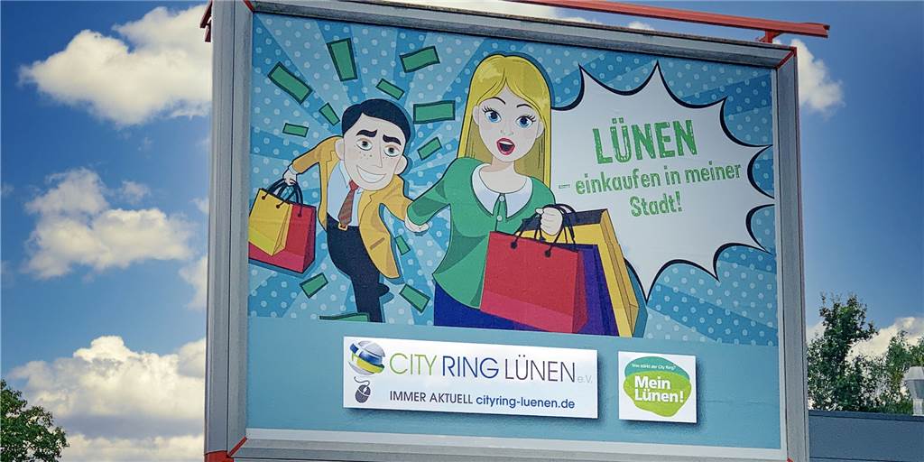 Sexismus-Kritik entzündet sich an Werbeplakat des City-Rings Lünen Mit diesem Plakat warb der City-Ring Lünen für das Einkaufen in Lünen. Für einige Menschen ist das Motiv sexistisch - andere sehen einen gelungenen Gag.