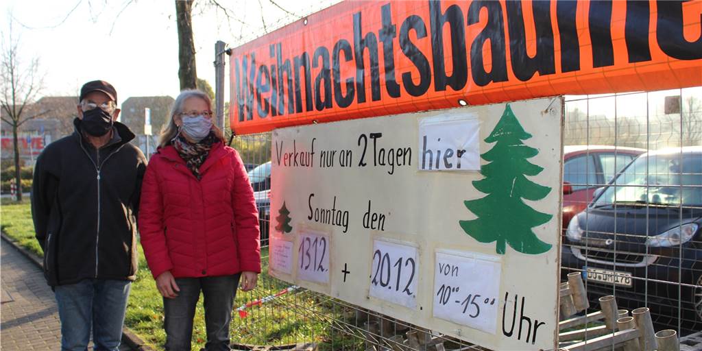 Hermann Hanses und der Einfluss von Orkan Kyrill auf Weihnachtsbäume Hermann und Renate Hanses haben in der vergangenen Woche die Ausrüstung für ihren Weihnachtsbaumverkauf aufgebaut.