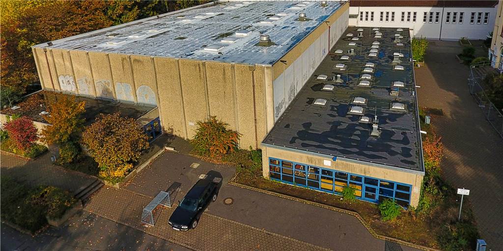 Die ASG-Sporthalle wird durch Überraschungsfund zum Millionen-Projekt Die ASG-Sporthalle wird durch Überraschungsfund zum Millionen-Projekt
