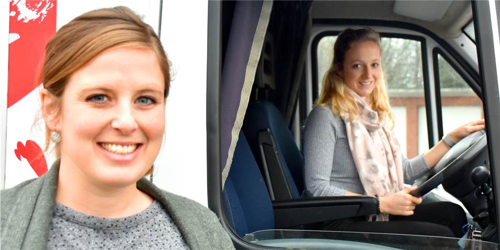 Birgit Kleinfeld übergibt Leitung des Jugendwerks an Laura Hakvoort Birgit Kleinfeld (31, l.) erwartet Nachwuchs und übergibt die Leitung des Jugendwerks Ahaus zum Jahreswechsel an Laura Hakvoort (25). Birgit Kleinfeld hat das Jugendwerk dreieinhalb Jahre geleitet.