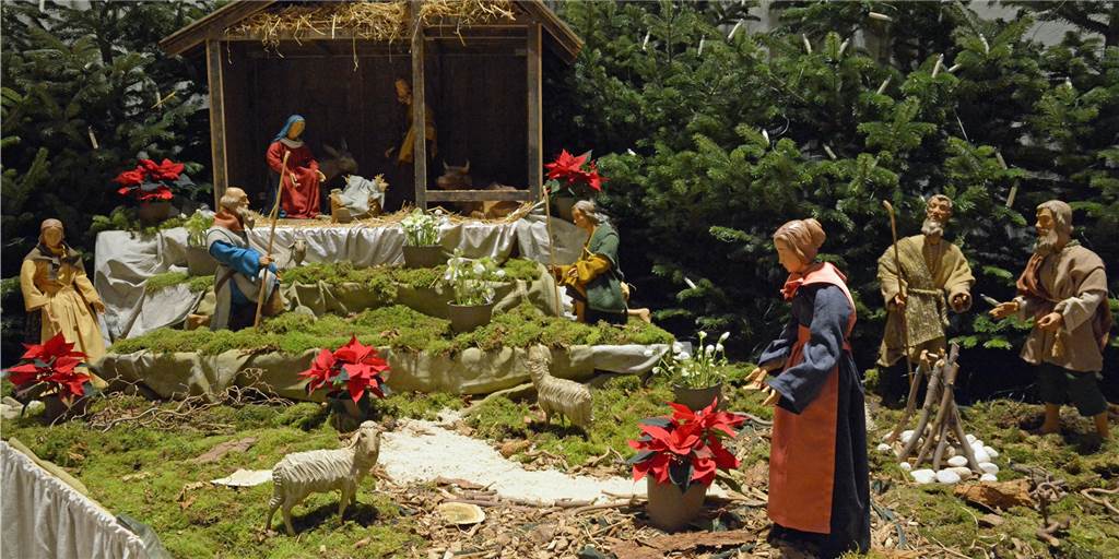 Mit Video: So funktioniert der Krippenweg in der Werner Kirche St. Christophorus Beim Krippenweg in der Werner Christophorus-Kirche können die Besucher am 24. Dezember selbst aktiv mitwirken.