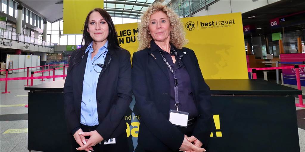 Cornelia Gerber wacht mit ihrem Sicherheitsdienst über den BVB Cornelia Gerber wacht mit ihrem Sicherheitsdienst über den BVB