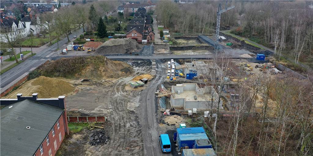 Preußenstraße: Termin für Abriss des alten Zechengebäudes rückt näher Rund 150 Jahre lang wurde an der Zeche Preußen Kohle gefördert. Auf dem Gelände werden jetzt 79 barrierefreie Wohnungen, aufgeteilt auf sieben Häuser gebaut.