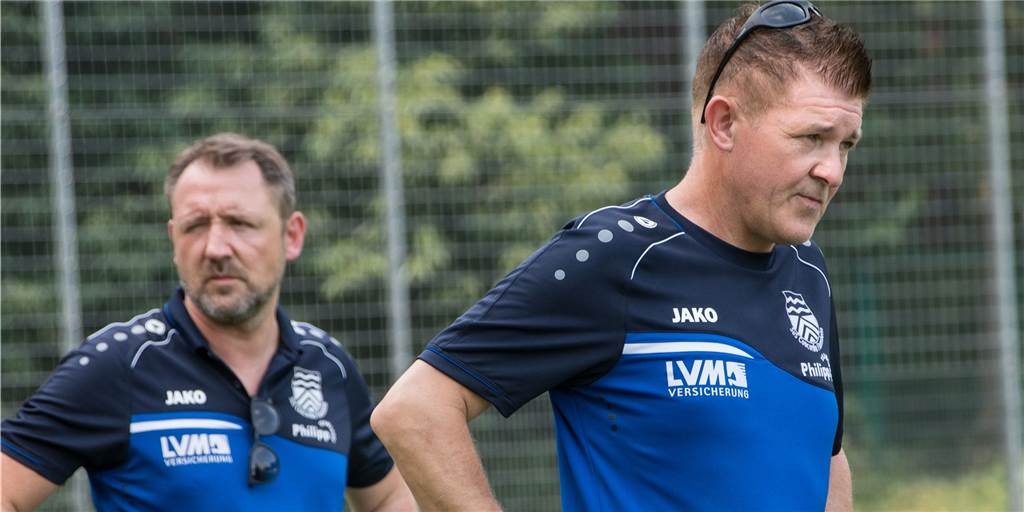 Bleibt Onnebrink bei Flaesheim? Eines ist dem Trainer besonders wichtig Michael Onnebrink (r.) und Sven Spyra arbeiten seit mehreren Jahren zusammen bei Concordia Flaesheim.