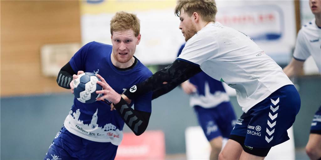 Trotz Corona-Pause: Der HSC misst sich mit Schalke, den ASC-Frauen und Co. Der HSC Haltern-Sythen um Julian Schrief (l.) misst sich ab Anfang Februar mit einigen anderen Teams in einem kleinen Wettbewerb.