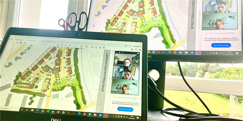 Ein Biotop wird bebaut: Ein Generationenprojekt gehört zu den Gewinnern Im Videogespräch mit Marion Lobien, die eine Wohnung in dem W.I.R.-Projekt mieten wird, und Birgit Pohlmann, die als Moderatorin das Projekt begleitet.