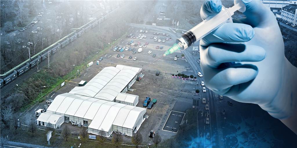 Sechs Stationen auf 350 Metern: Der Ablauf im Impfzentrum Impfzentrum Recklinghausen