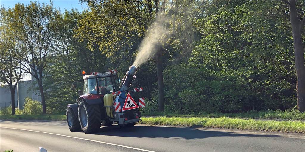 Kampf gegen Eichenprozessionsspinner in Werne kostet jährlich mehr als 90.000 Euro Der Kampf gegen den Eichenprozessionsspinner, hier ein Bild aus 2020 an der Stockumer Straße, wird zur Dauer-Aufgabe.