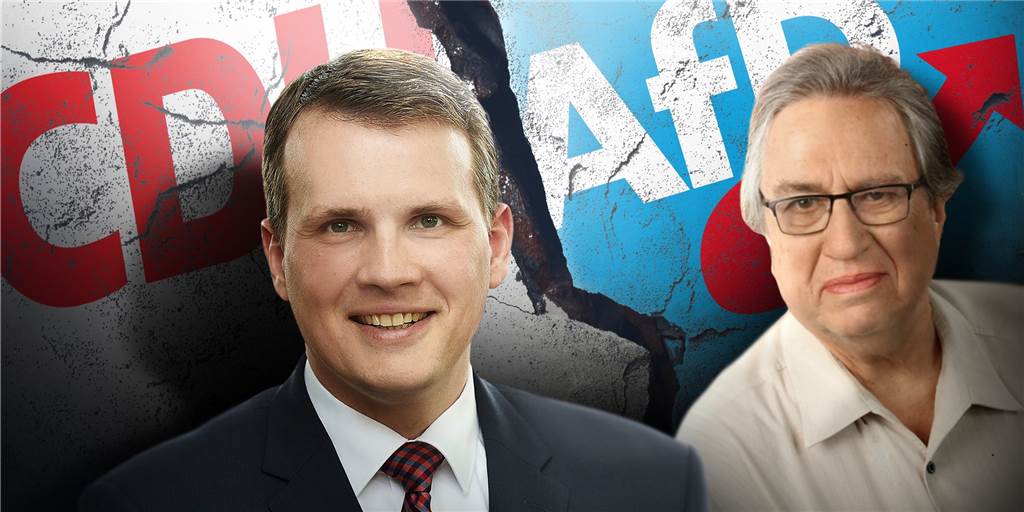„Sie sind lächerlich!“ AfD-Chef beleidigt Dorstens Bürgermeister AfD-Vorsitzender Heribert Leineweber (r.) hat sich zu einer verbalen Attacke gegen Dorstens Bürgermeister Tobias Stockhoff (l.) hinreißen lassen.