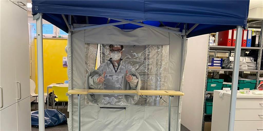Ohne Genehmigung keine Tests: Castrop-Rauxeler Apotheken warten auf Zulassung Das Testzelt in der Markt-Apotheke in Ickern steht schon. Jetzt fehlt nur noch die Genehmigung vom Gesundheitsamt.