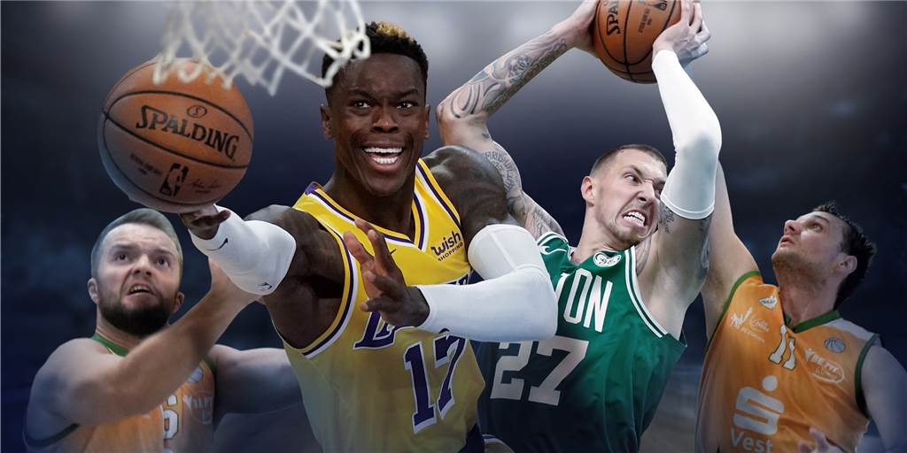 Als Dennis Schröder und Daniel Theis in Dorsten und Wulfen spielten Nderim Pelaj, Dennis Schröder, Daniel Theis, Gerrit Budde