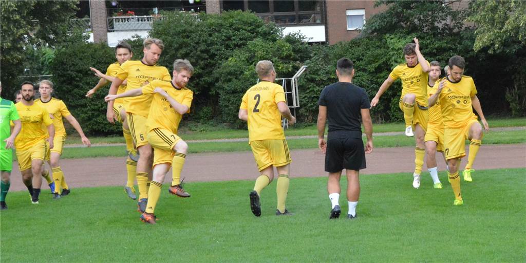 Für den SV Dorsten-Hardt ist ein Wort noch ein Wort Training beim SV Dorsten-Hardt