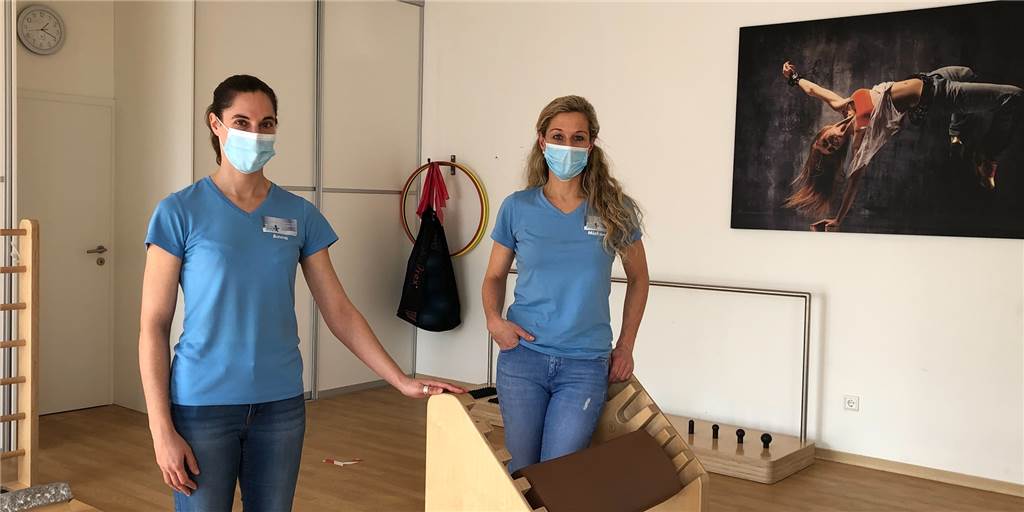 Reha-Sport wird im Lockdown voll ausgebremst: Das wird Folgen haben Anna Wildner (l.) und Michaela Mehlhose sind gefrustet: Seit vier Monaten darf in Nordrhein-Westfalen kein Reha-Sport gemacht werden, gefühlt ein Jahr nicht. Sie befürchten schlimme Folgen für die Patienten und wünschen sich sehr, dass die Verantwortlichen der Landesregierung ihre Haltung überdenken.