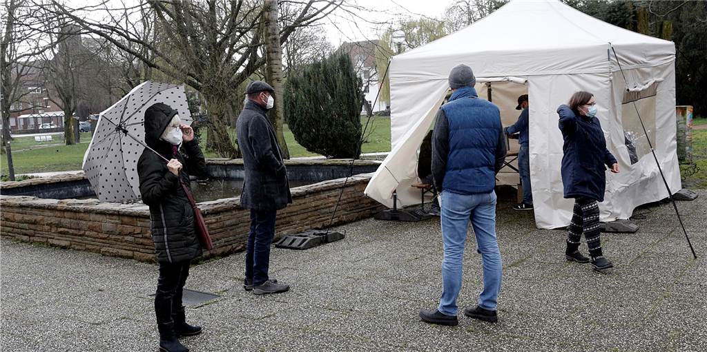 Neues Testzentrum im Kardinal-Graf-von-Galen-Park ist gestartet Ein weiteres Schnelltestzentrum wurde im Galen Park eröffnet.