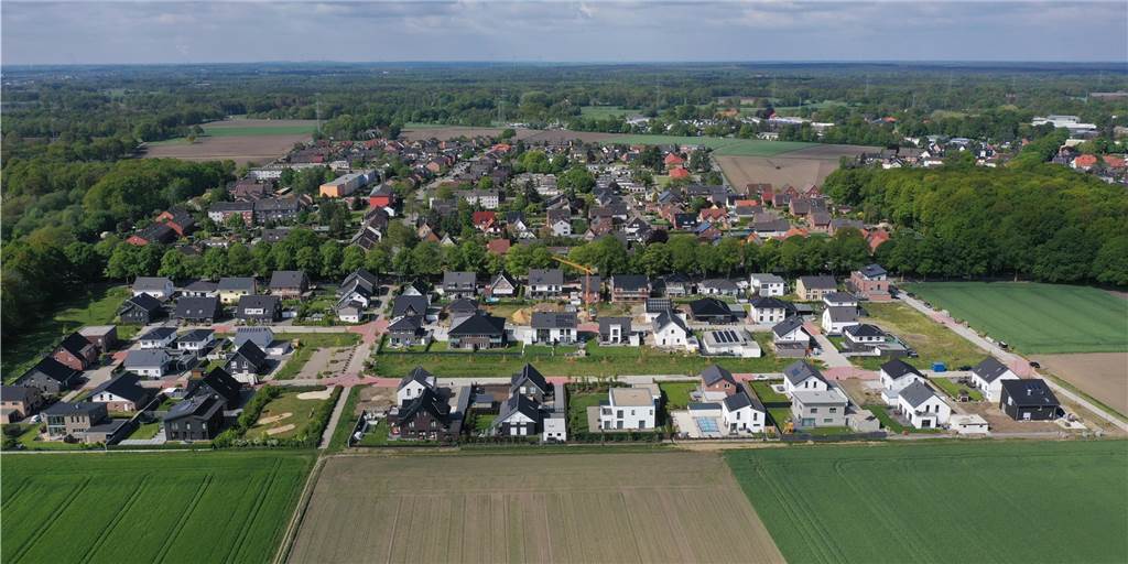 Starker Wohnungsmarkt in Dorsten: Steigende Preise trotz Pandemie Neubaugebiet Bückelsberg-Ost in Wulfen: Die Vermarktung der Einfamilienhäuser war wegen der hohen Nachfrage ein Kinderspiel.