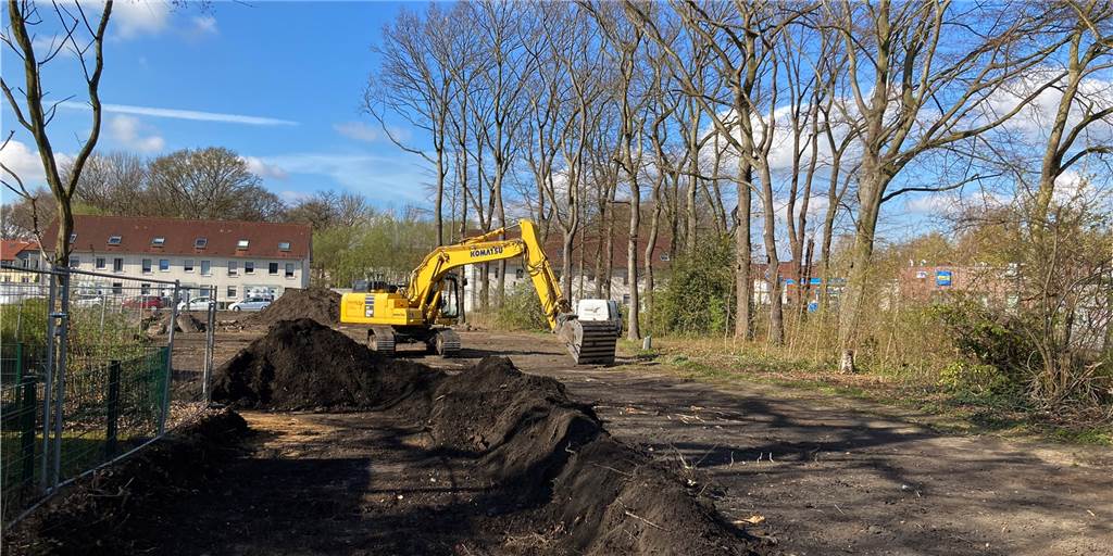 Baustart an der Preußenstraße: WBG Lünen schafft bezahlbaren Wohnraum Die Erdarbeiten auf dem Gelände des ehemaligen Kleinbecker Parks haben begonnen.