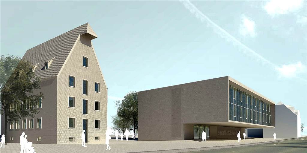 Spitze Kalkulation lässt Träume platzen: Kein Hotel an der Berkelmühle So sahen vor fünf Jahren die ersten Projektideen für ein Hotel an der Berkelmühle aus. Die Investoren von damals sind längst abgesprungen. Jetzt ist klar: Es werden sich wohl keine neuen Investoren für die Hotelidee begeistern lassen.