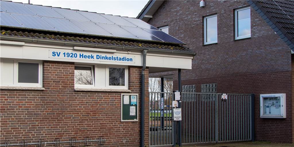 Förderbescheid: SV Heek erhält 117.000 Euro für großen Traum Im Dinkelstadion geht die Modernisierung mit Fördergeldern und Eigenanteil des SVH weiter.