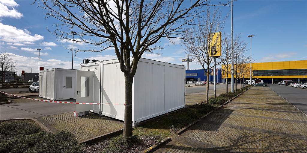 Schnelltest unter Palmen und bei Ikea: Der große Überblick zum Wochenende Auf dem Parkplatz bei Ikea ist Kamens größte Schnellteststelle entstanden. Etwa 200 Testungen können dort täglich gemacht werden.