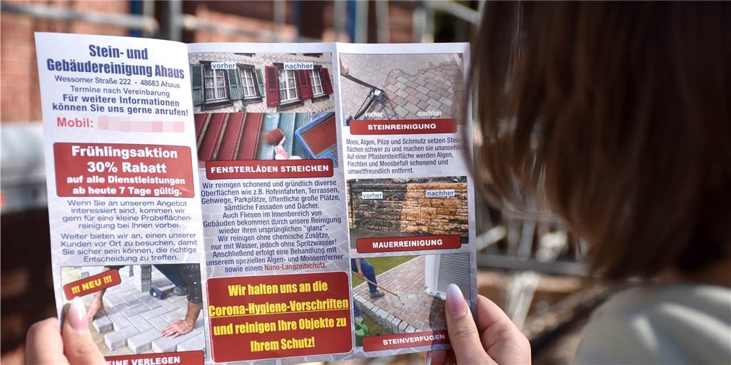 Werbeflyer wirft Fragen auf: Abzocke oder seriöses Unternehmen? Haben die Gestalter dieses Werbeflyers betrügerische Absichten im Hinterkopf: Das ist weiterhin unklar.