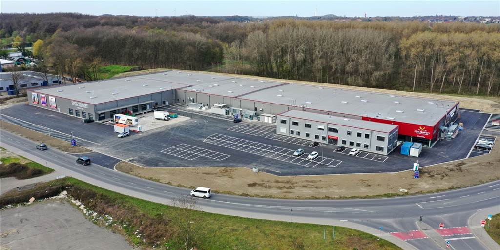 Natur contra Arbeitsplätze: Stolzenhoff ist ein Glücksfall für Lünen Der neue Betriebsstandort der Unternehmensgruppe Stolzenhoff an der Wethmarheide: Hier will der Caterer weiter wachsen.
