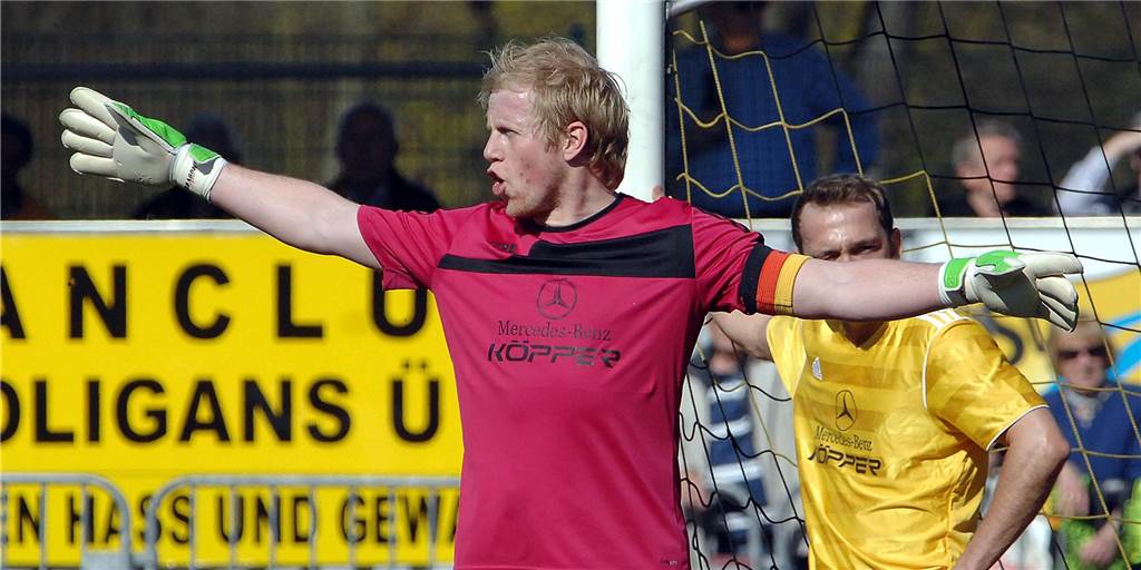 Was Liverpools Becker kann, kann Stefan Schröder vom SV Hardt schon lange Stefan Schröder, SV Dorsten-Hardt