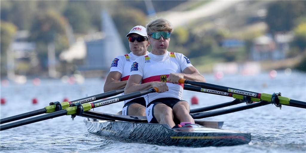 Osborne/Rommelmann setzen beim Weltcup ein Zeichen Jonathan Rommelmann und Jason Osborne (v.l.)