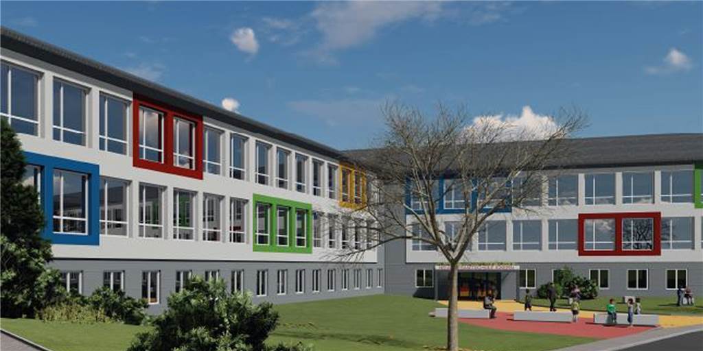 Neue Gesamtschule startet: Andere Schulen müssen auf Klassen verzichten So soll die neue Gesamtschule Ickern aussehen, wenn sie im Sommer 2021 eröffnet wird. Mit ihr verschiebt sich die Schullandschaft.