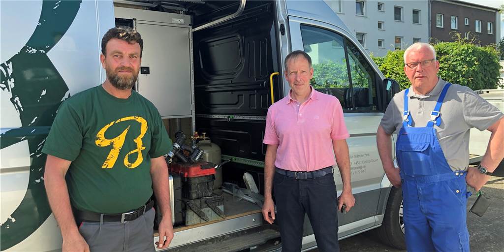 Happy End für Flüchtling aus Syrien bei Castrop-Rauxeler Unternehmen Der Syrer Thamer Alothman arbeitet für Ulrich und Norbert (r.) Breilmann.