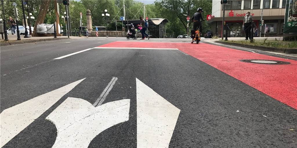 Erstes Stück Fahrradstraße in der Innenstadt fertig – schon gibt es Kritik