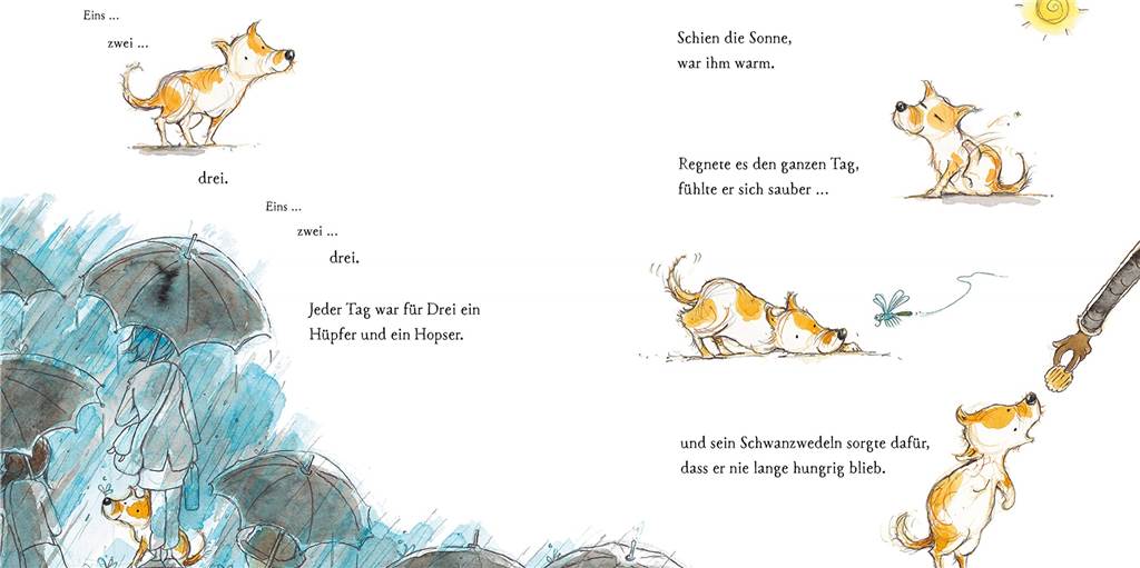 Buch-Tipp: Behinderungen sind doch völlig normal Eigentlich ist Drei ein fröhlicher Hund. Aber er fühlt sich einsam.