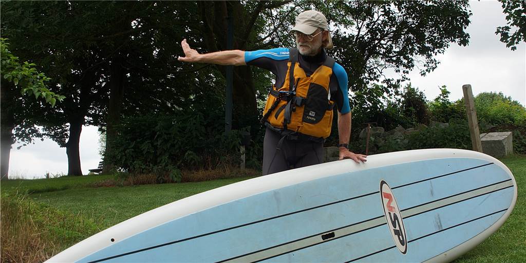 Stand-Up-Paddling liegt im Trend: „Der Markt ist dermaßen explodiert“ Rüdiger Lonk ist seit Jahren passionierter Stand-Up-Paddler.
