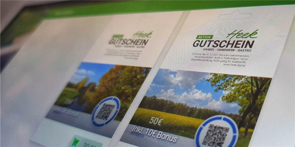 Heek-Gutschein: Wichtiger Corona-Appell verhallt bisher ungehört Der subventionierten Heek-Gutschein kann bequem online erworben werden.