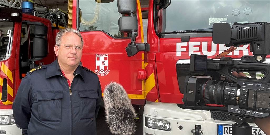 Im Video: Dorstens Feuerwehr-Chef erklärt den Hochwasser-Einsatz Andreas Fischer, Leiter der Feuerwehr Dorsten