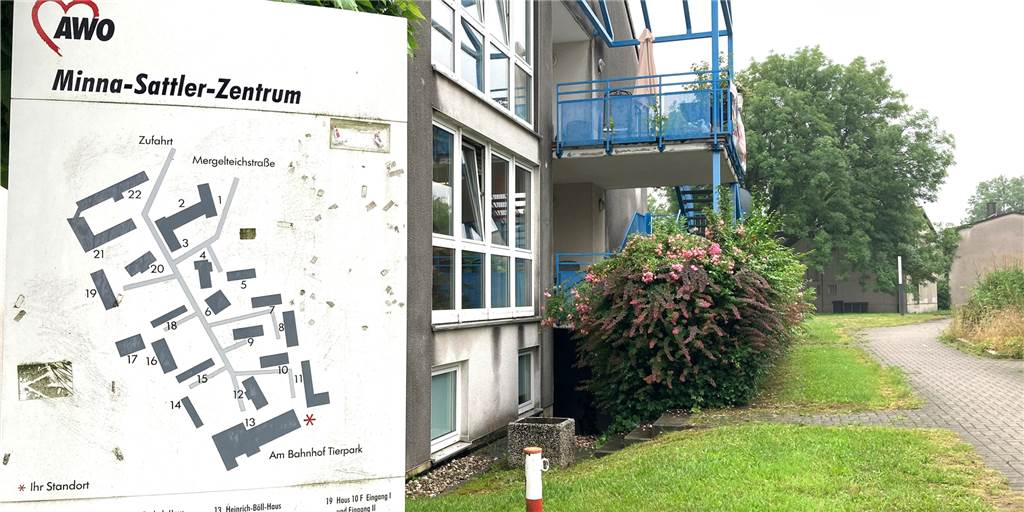Dieser Lageplan zeigt die Gebäude des Minna-Sattler-Heimes. Viele davon wird es bald nicht mehr geben. Die Fläche zwischen Mergelteichstraße und Bahnhof Tierpark wird völlig neu bebaut.