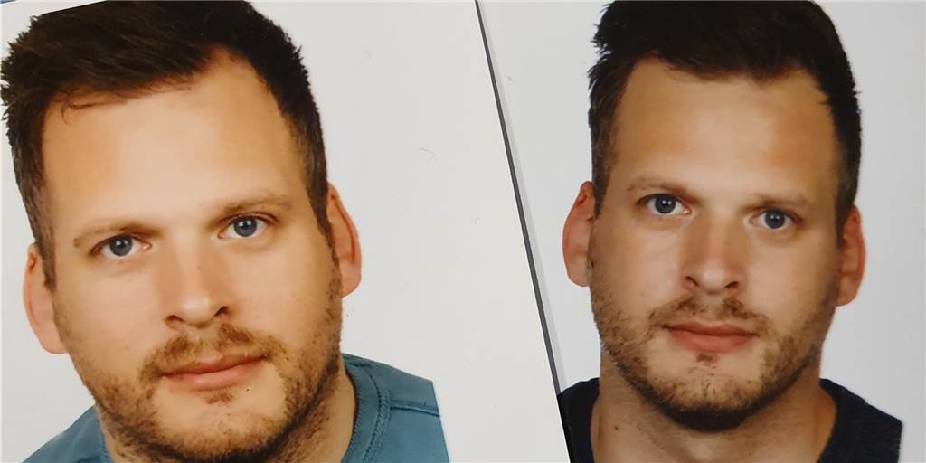 Ausweis: Ist das Passbild zu alt oder nicht? Das gilt in Castrop-Rauxel Die verschiedenen Passbilder von Tobias Pinzler. Das rechte Bild ist neu, das linke ist etwa ein Jahr alt.