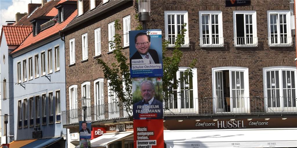 Wahlplakate in Dorsten