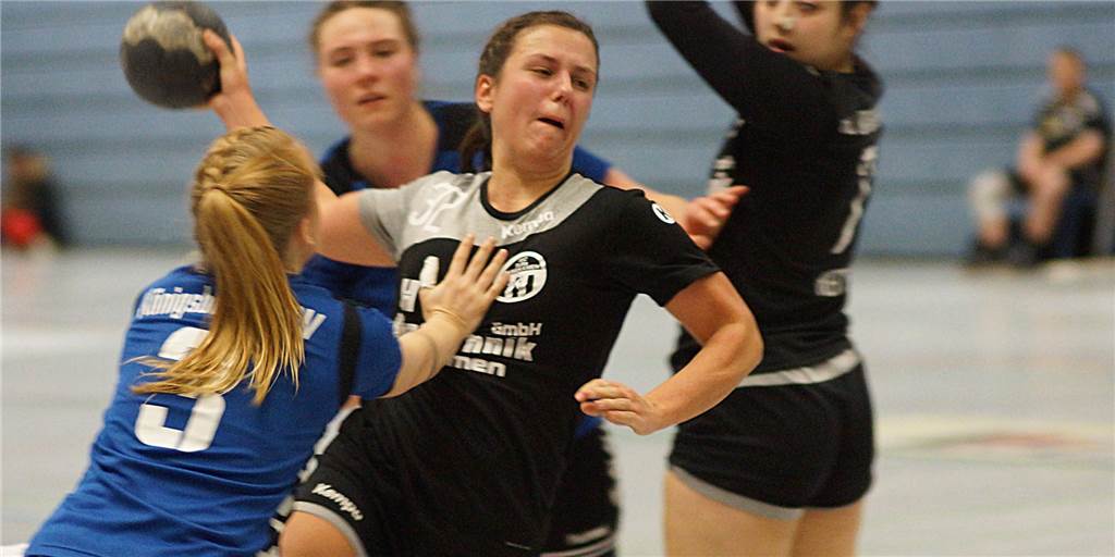 Verstärkung vom Nachbarn, aber: Bei HC TuRa wächst die Ungewissheit Für die Handballerinnen des HC TuRa Bergkamen II (schwarze Trikots) gibt es Verstärkung.