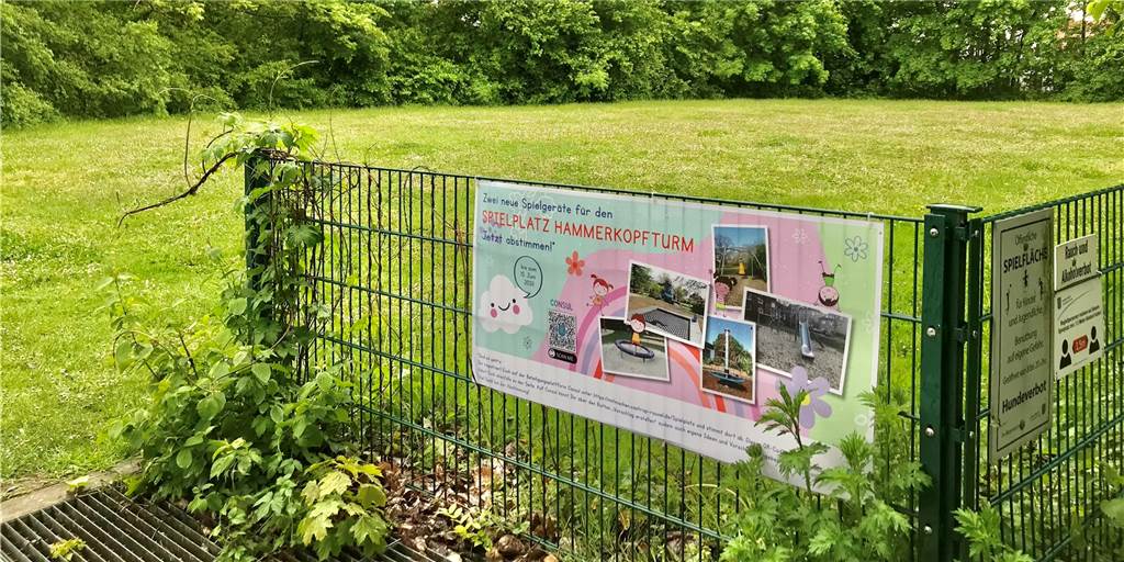 Auf Kinderwunsch: Neue Spielgeräte für drei Castrop-Rauxeler Spielplätze Hier kommt der Spielplatz am Hammerkopfturm hin.