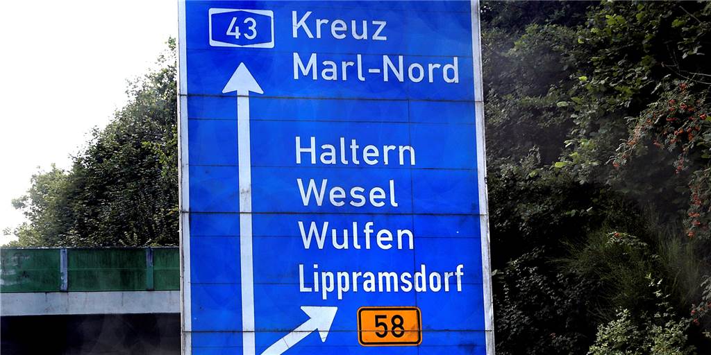 Autobahnbeschilderung: Es bleibt bei „Haltern“ ohne „am See“ Auf Autobahnschildern fehlt für Haltern der Zusatz „am See“.