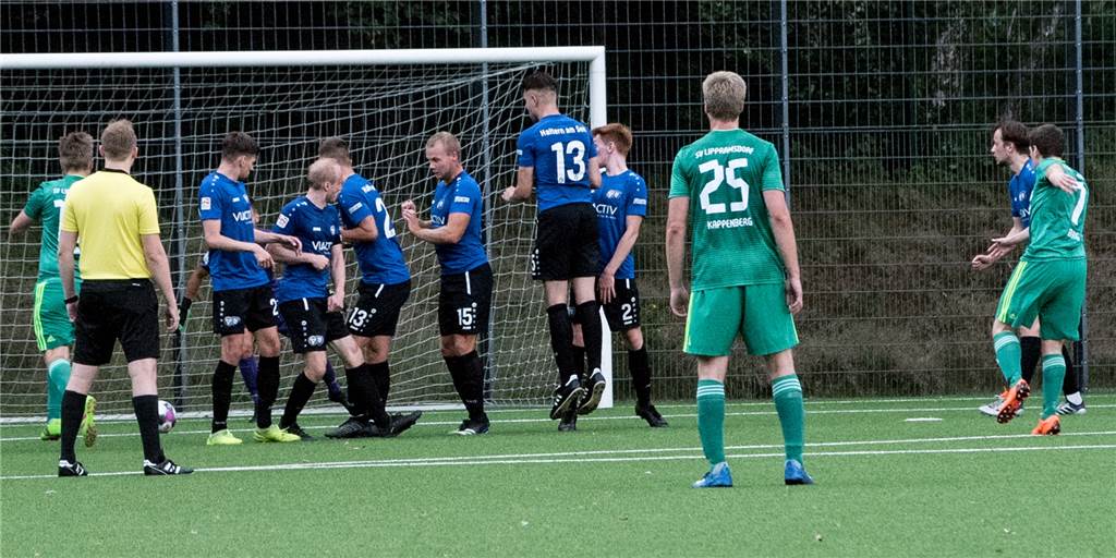 Remis im Derby: Der TuS Haltern verzweifelt an Lippramsdorfs Niehaus Die Mauer des TuS Haltern am See hielt nicht stand: Timo Berg erzielte per direktem Freistoß aus 16 Metern das 1:0 für den SV Lippramsdorf.