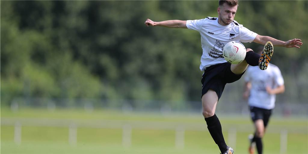 Linus Hensler vom FC Nordkirchen ist direkt angekommen - „Hier ist alles Hammer“ Linus Hensler konnte schon einmal für den FC Nordkirchen treffen.