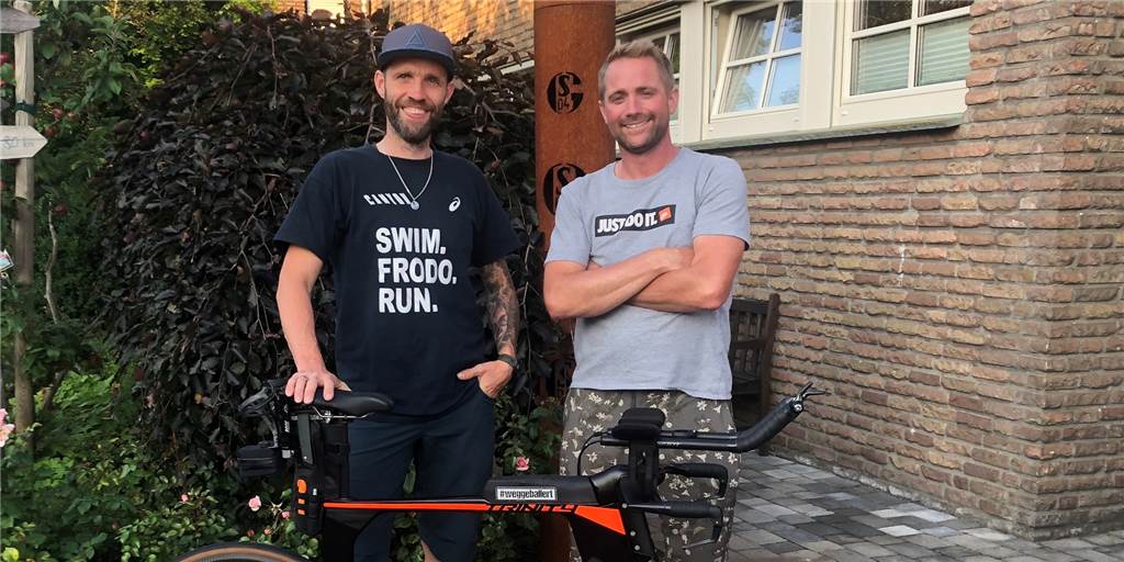 Debüt beim Ironman: Zwei Ellewicker haben über 36.000 Trainingskilometer abgerissen Simon Lechtenberg (l.) und Sascha Pöppelbuss gehen am Sonntag beim Ironman Frankfurt an den Start.