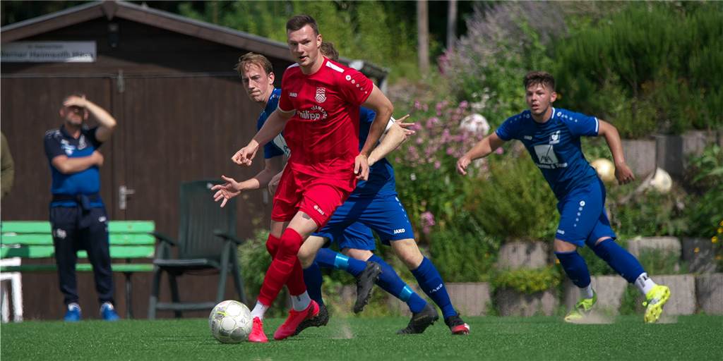 „Das ist viel, viel wichtiger“: Besonderes Comeback bei Flaesheim-Sieg Traf im Kreispokal gegen Oberwiese doppelt: Concordia Flaesheims Lucas Mann (v.).