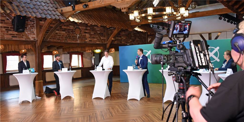 Bei der Podiumsdiskussion der Münsterland Zeitung diskutierten die Direktkandidaten für den Wahlkreis 124 teilweise hitzig miteinander.