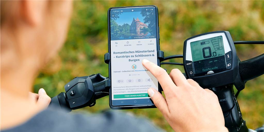Radfahren immer digitaler: Münsterland mit 140 Touren bei komoot-App Radfahren immer digitaler: Münsterland mit 140 Touren bei komoot-App